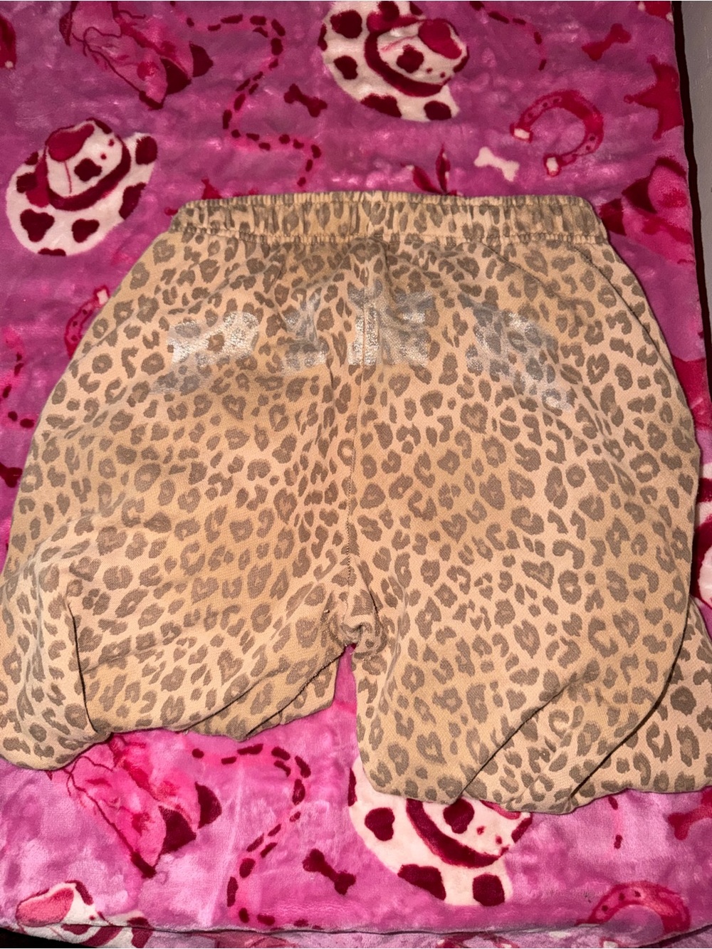 PINK Victoria's Secret Leopard Print Joggers - Tan - Picture 6 of 6